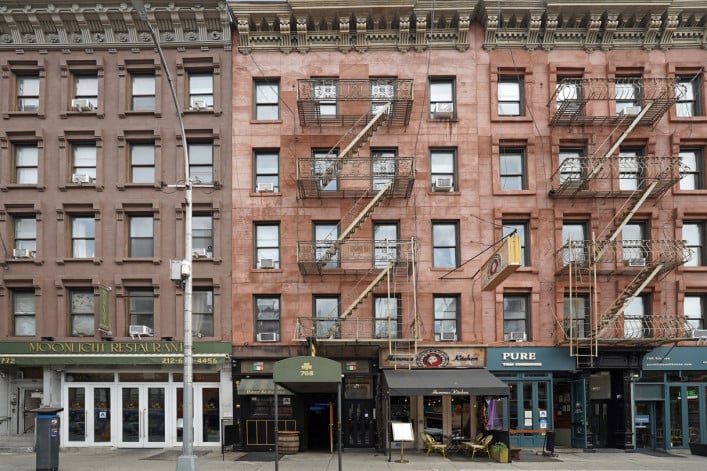 Apartment buildings in NYC