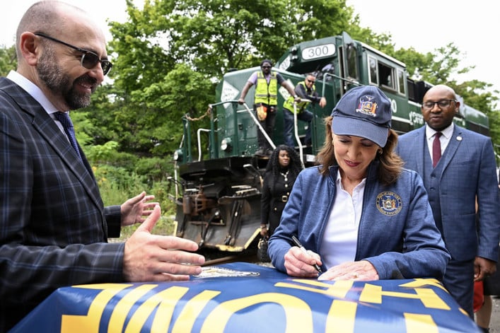 Governor Hochul announced the environmental-review phase of the IBX project had begun.