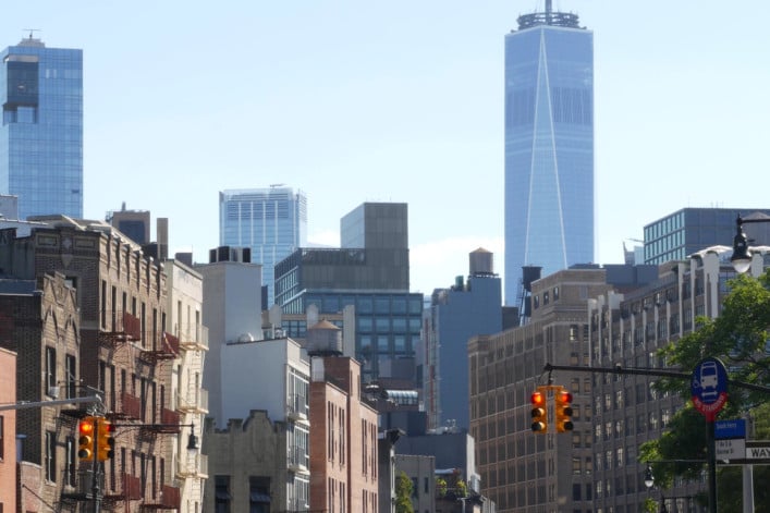 Apartment buildings in Lower Manhattan