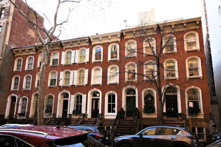 The 1865 John J. and Emma G. O'Brien House at 208 East 78th St. 