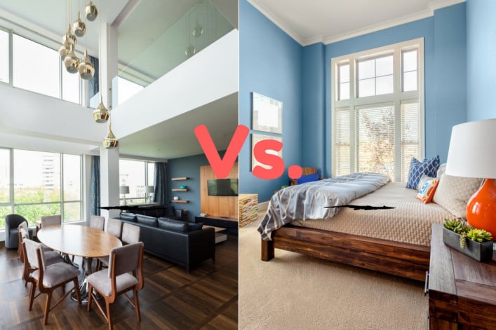 What’s better: A large living room or a spacious bedroom?