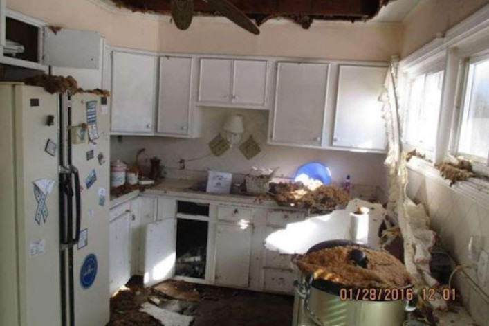 kitchen demolished destroyed