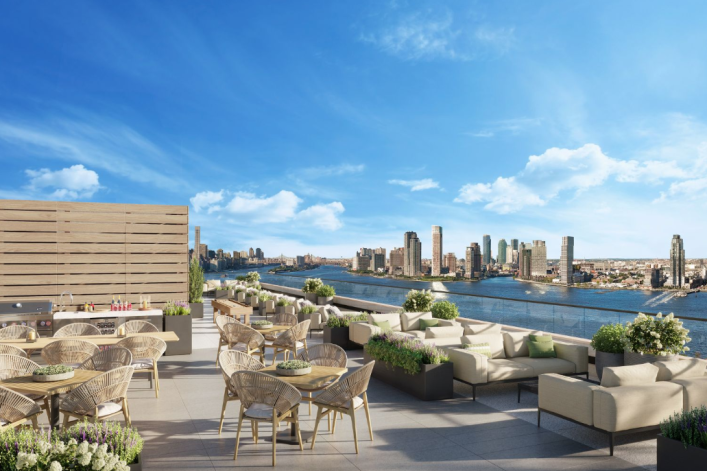 Roof deck at 644 East 14th St. in the East Village