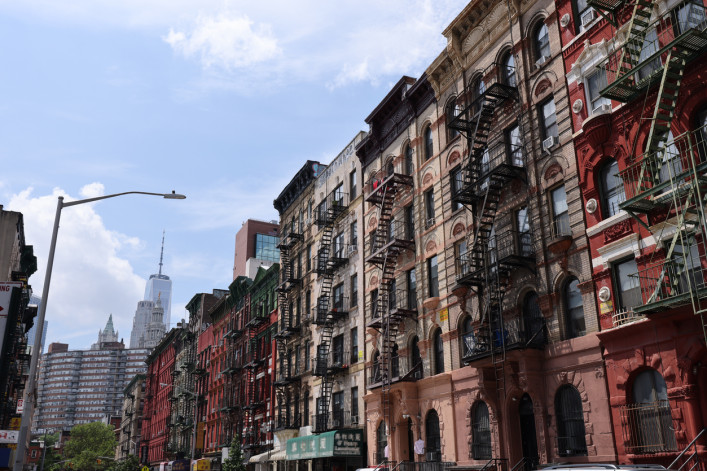 Apartment buildings in Lower Manhattan