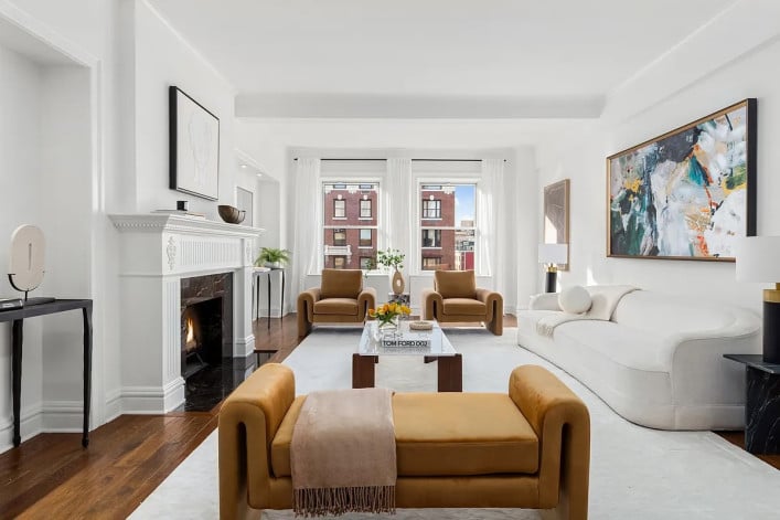 three-bedroom prewar co-op on Park Avenue, listed for $3.795 million. 