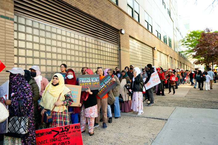 Renters rallied before the RGB vote