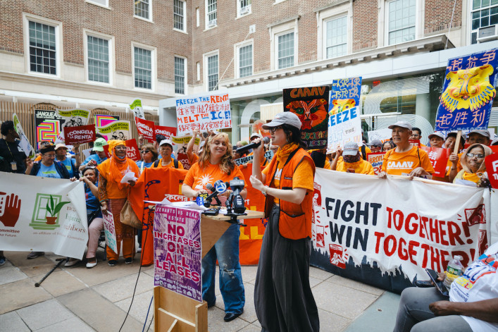 Rent Guidelines Board rally rally outside El Museo del Barrio ahead of tonight’s vote.