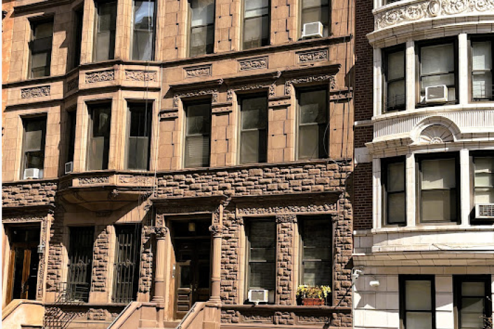 The 1891 Frank and Elizabeth Larom House at 219 West 78th St.