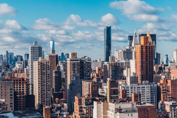 Residential towers in Manhattan