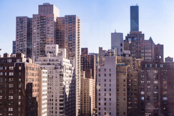 Manhattan Midtown Skyline View From the East River