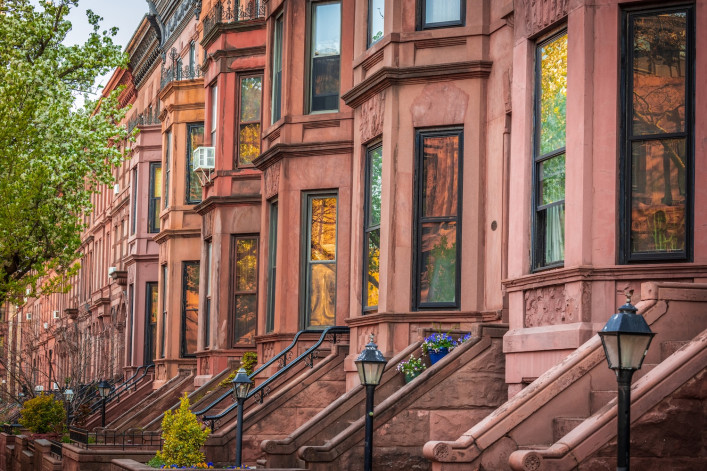 NYC brownstones