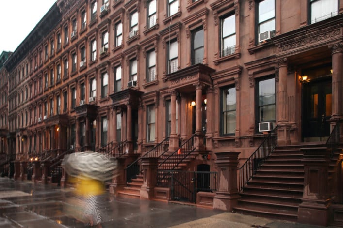 Harlem brownstones