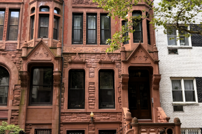 The 1889 Brosnan House at 146 West 74th St.