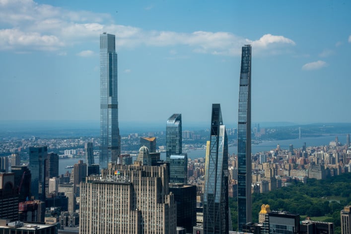 Luxury residential towers on Billionaires Row