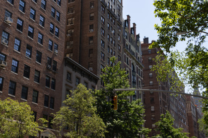 Buildings along Fifth Avenue in Greenwich Village, New York City