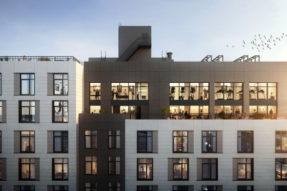 A rendering of the rooftop of 299 East 161st Street.
