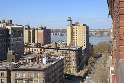 West 106th Street and Hudson River in New York City