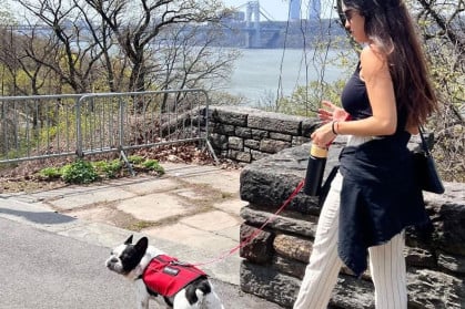 Laura and her dog Jack