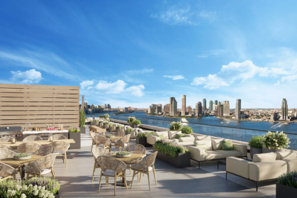 Roof deck at 644 East 14th St. in the East Village
