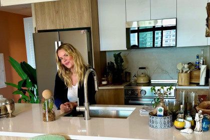 Jodie in her Coney Island kitchen