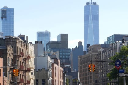 Apartment buildings in Lower Manhattan