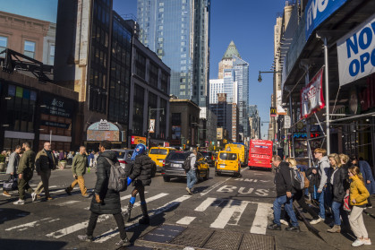 Midtown Manhattan crosswalk