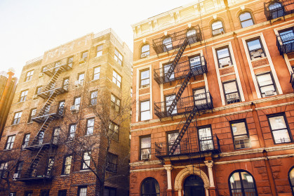 Apartment buildings in New York City