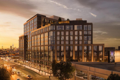 A rendering of the 13-story building at 34-35 44th Street. A rendering of the 13-story building at 34-35 44th Street.