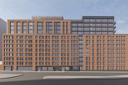 A rendering of the 12-story building on East Houston Street.