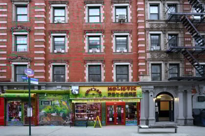 New York City, East Village Apartment Buildings
