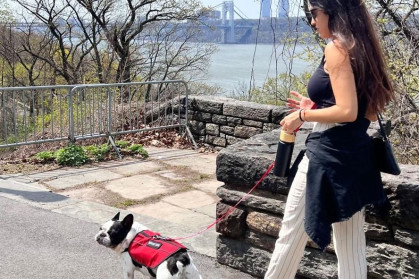 Laura and her dog Jack