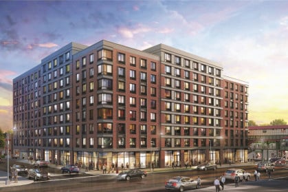A rendering of the 251-unit building in Wakefield, the Bronx.