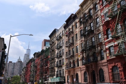 Apartment buildings in Lower Manhattan