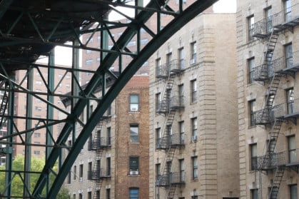 Apartment buildings in Harlem near 125th St