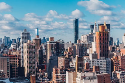 Residential towers in Manhattan