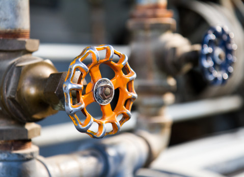 Pipes with a valve that can be used for water or gas