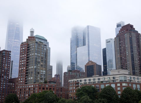 Lower Manhattan apartment buildings