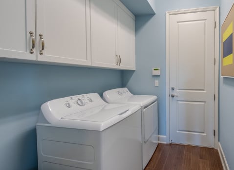Laundry room with washer and dryer