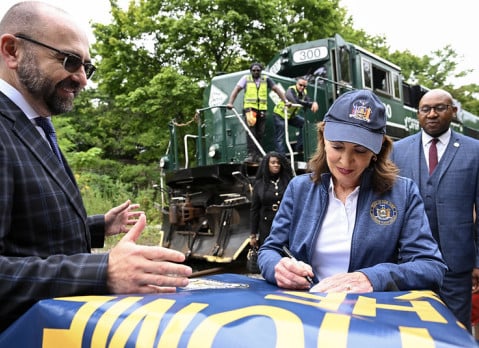 Governor Hochul announced the environmental-review phase of the IBX project had begun.