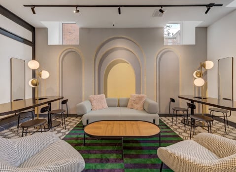 Common space at Outpost Group's Williamsburg location.