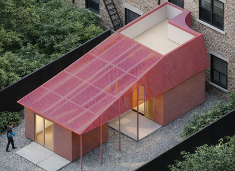 An ADU designed for a roof deck.