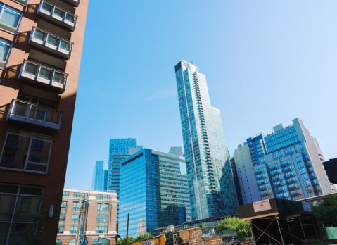 New residential buildings in Long Island City, Queens