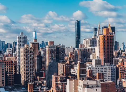Residential towers in Manhattan