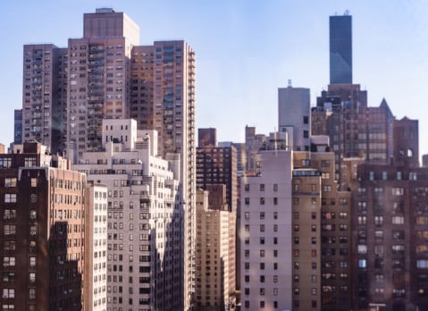 Manhattan Midtown Skyline View From the East River