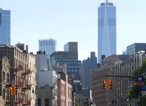 Apartment buildings in Lower Manhattan