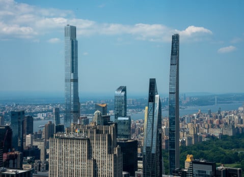 Luxury residential towers on Billionaires Row