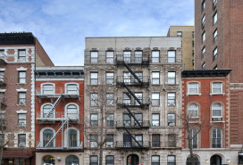 NYC apartment buildings with fire escapes