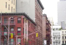 Apartment buildings at Grand and Crosby streets in Soho, Manhattan