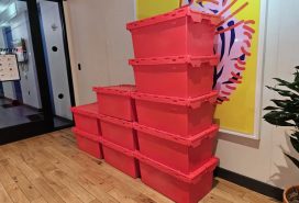 Big Apple Moving stackable eco-friendly bins