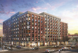 A rendering of the 251-unit building in Wakefield, the Bronx.